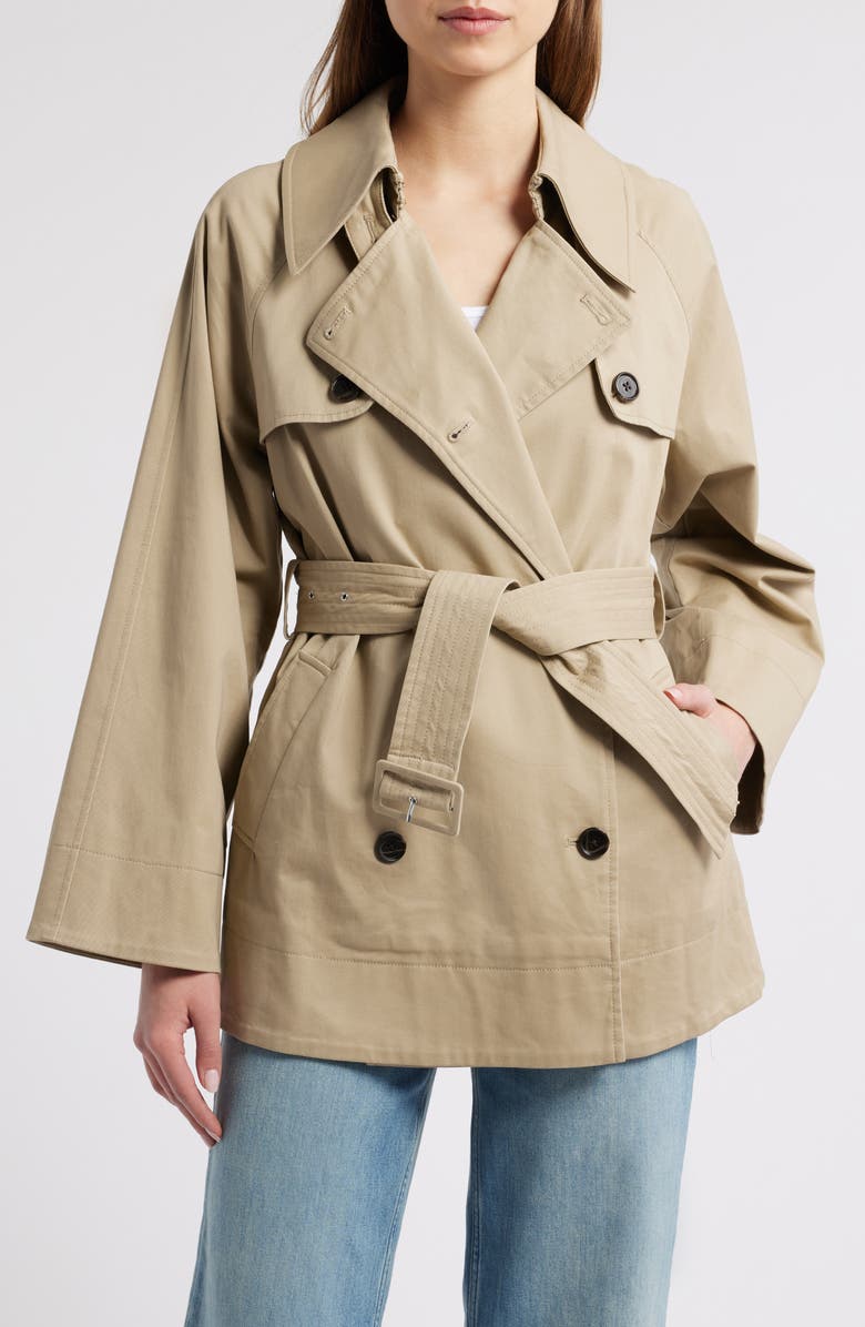 Rails Lucien Cotton Blend Short Trench Coat, Alternate, color,
