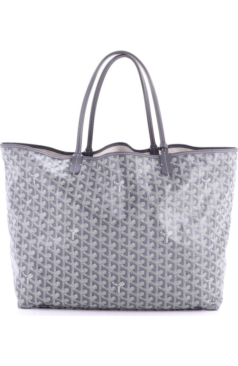 Pre-Owned Goyard Saint Louis Tote Coated Canvas GM, Main, color, Gray