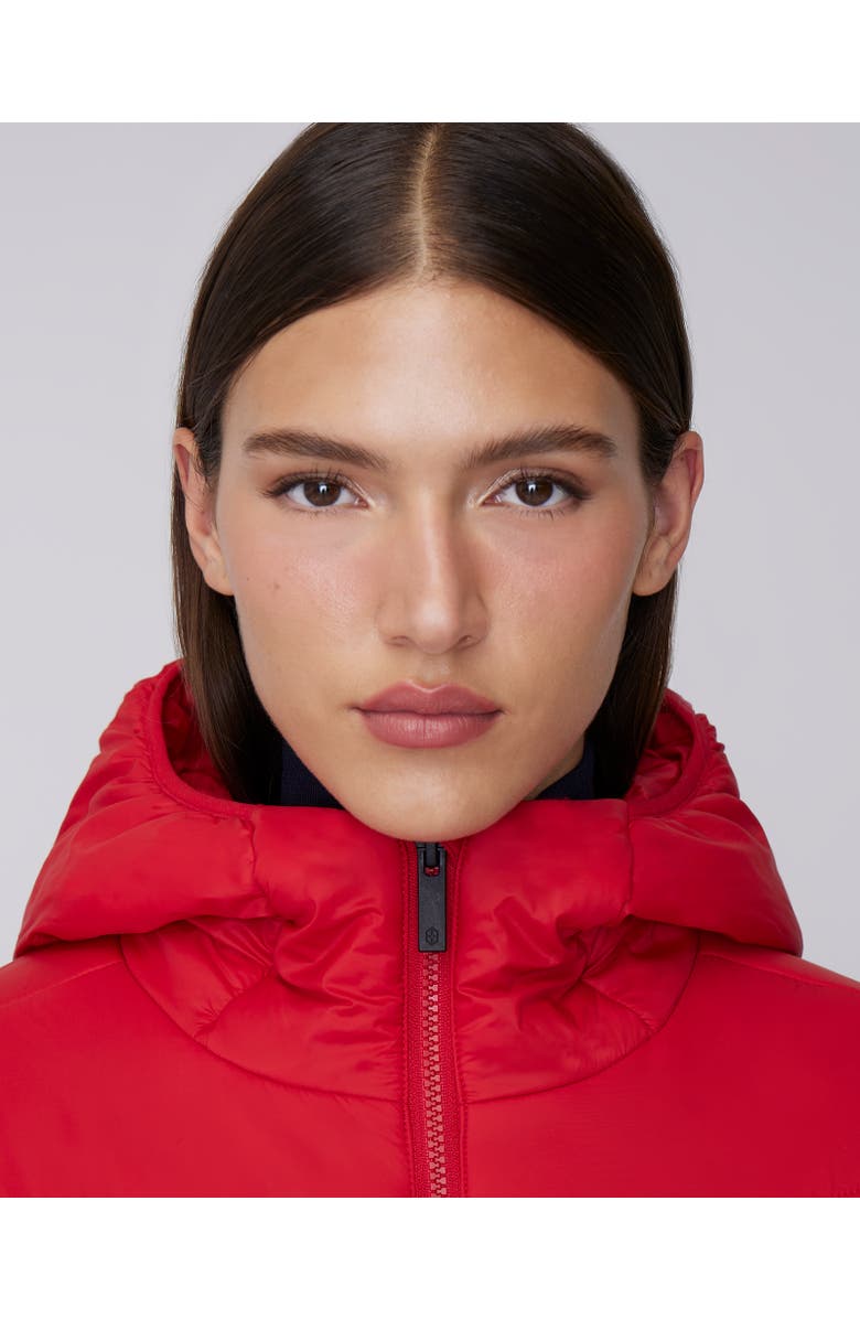 Quartz Co. CAMILA | Lightweight Hooded Insulated Jacket, Alternate, color, Fiery Red