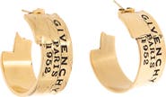 Givenchy Tape Logo Hoop Earrings