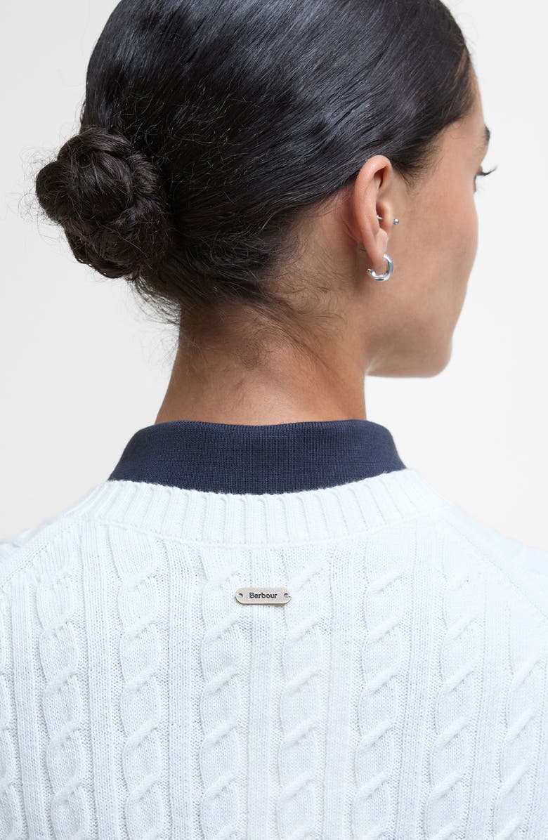 Barbour Hartland Knit Vest, Alternate, color, Cloud