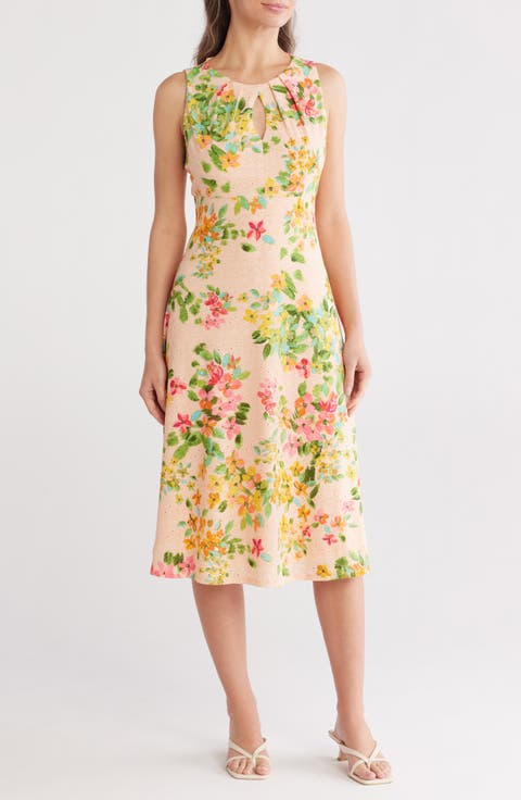 Jersey Eyelet Sleeveless Dress
