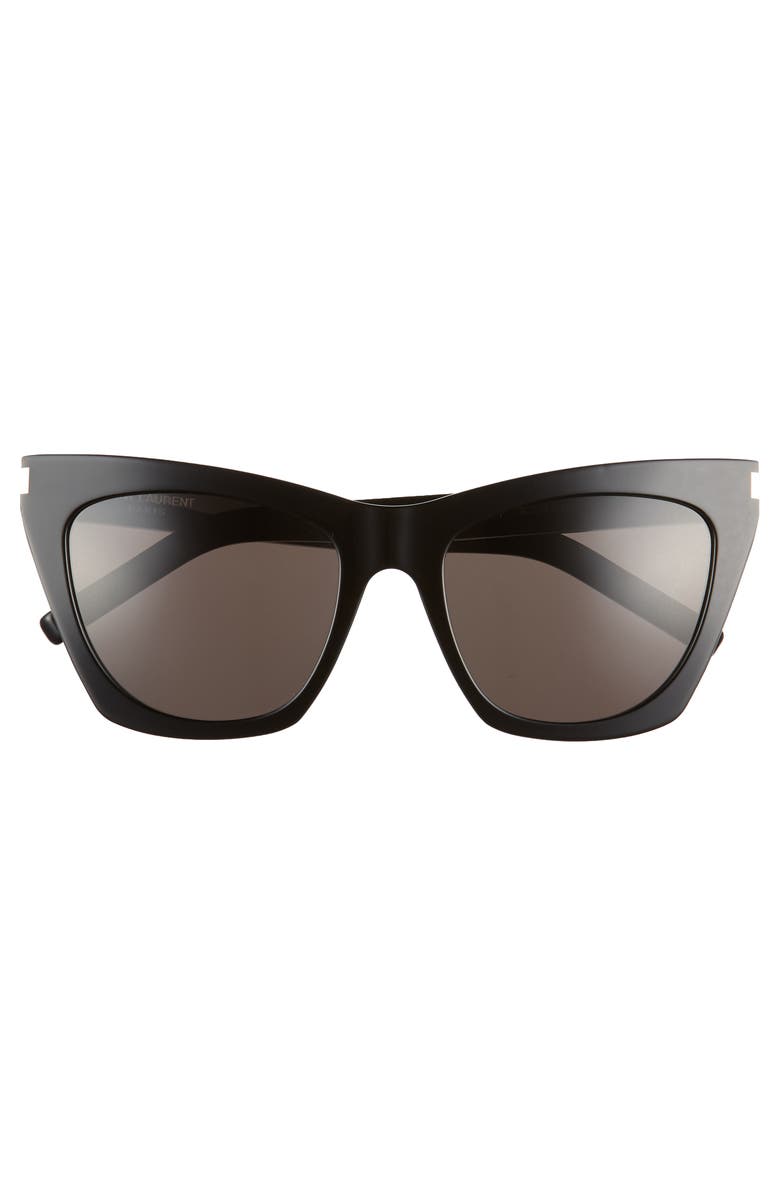 Saint Laurent Kate 55mm Cat Eye Sunglasses, Alternate, color,