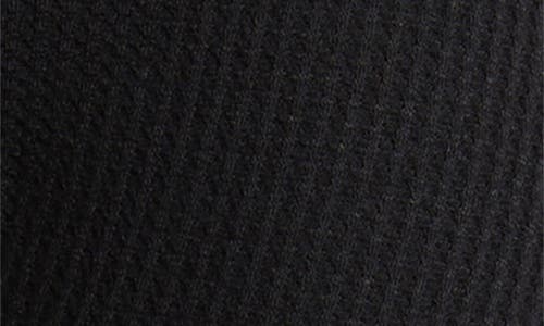 Nikki Lund Sugar High Waist Waffle Knit Flare Pants In Black