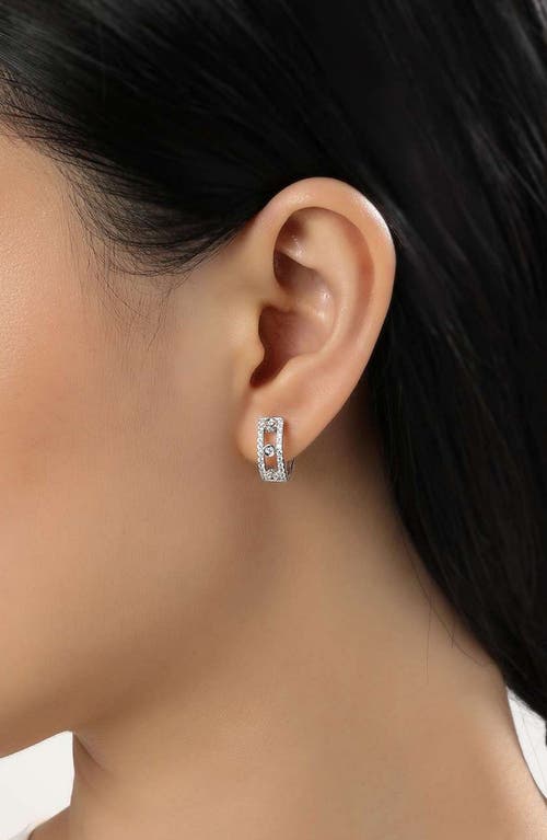 Lafonn Simulated Diamond Huggie Hoop Earrings In Multi