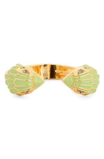 KURT GEIGER KURT GEIGER LONDON ENAMEL EAGLE HINGE CUFF BRACELET 