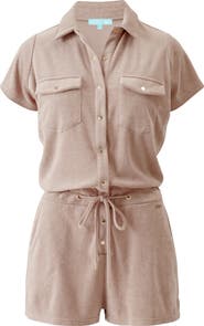 Melissa Odabash Cheryl Cotton Blend Terry Cover-Up Romper