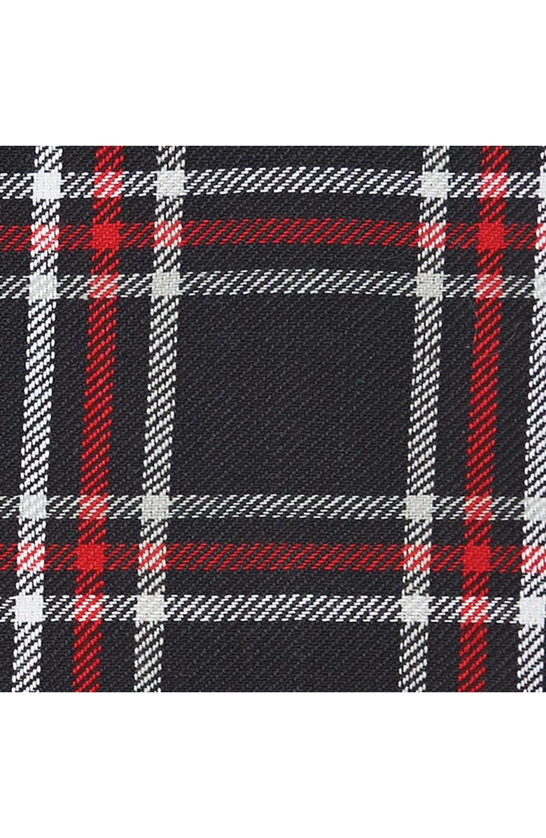 C&F Home 27' X 18" Poinsetta Plaid Woven Cotton Kitchen Dish Towel Red White and Black Plaid, Alternate, color, Black