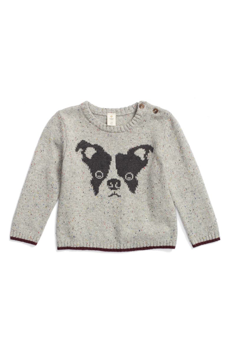 Tucker + Tate Intarsia Knit Dog Sweater, Main, color, 