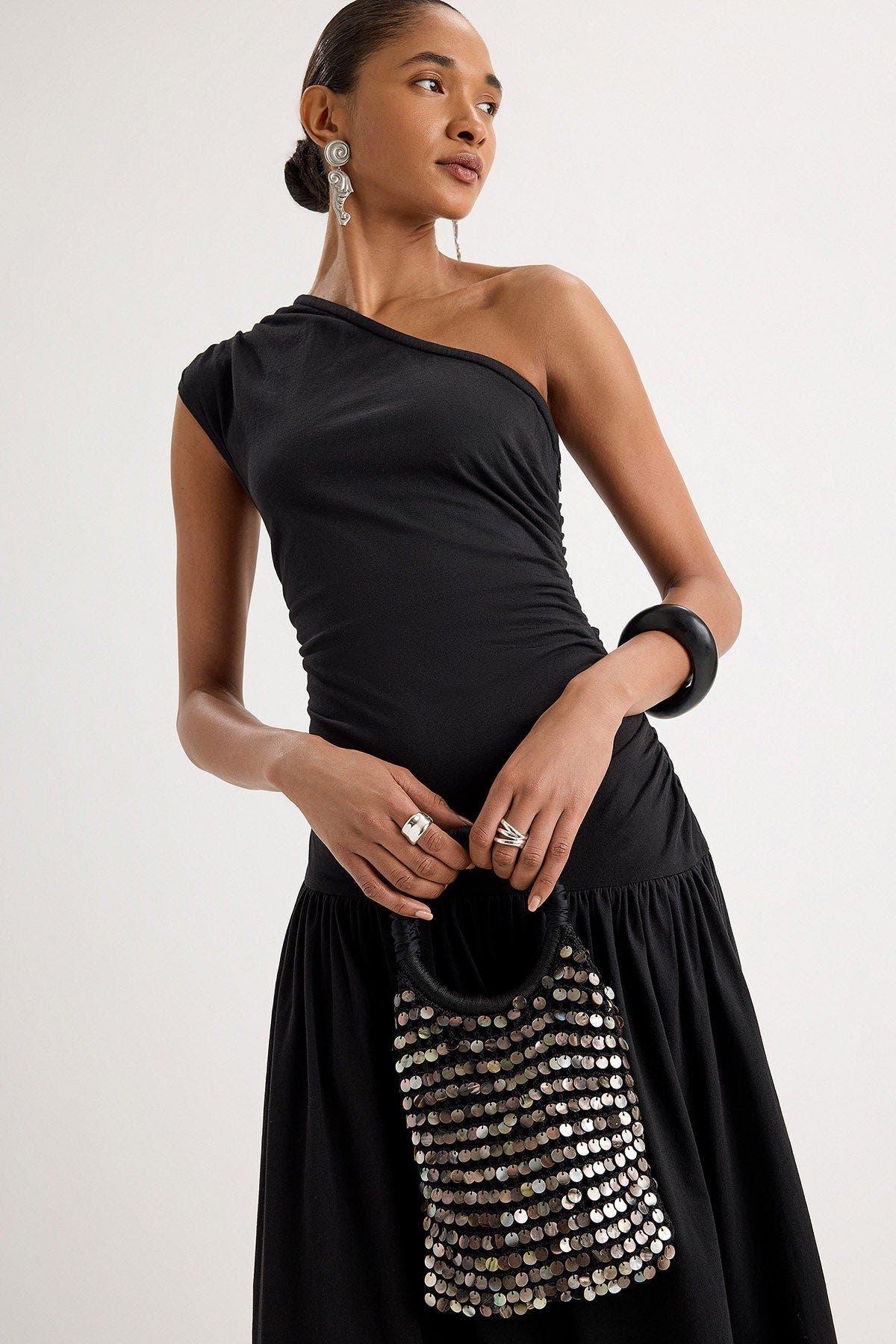Maris Shell Bag, Alternate, color, Black