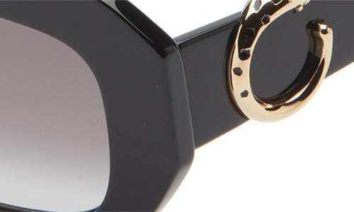 Cartier Acetate Rectangle Sunglasses In Black