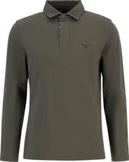 Barbour Margrove Tailored Fit Long Sleeve Cotton Polo