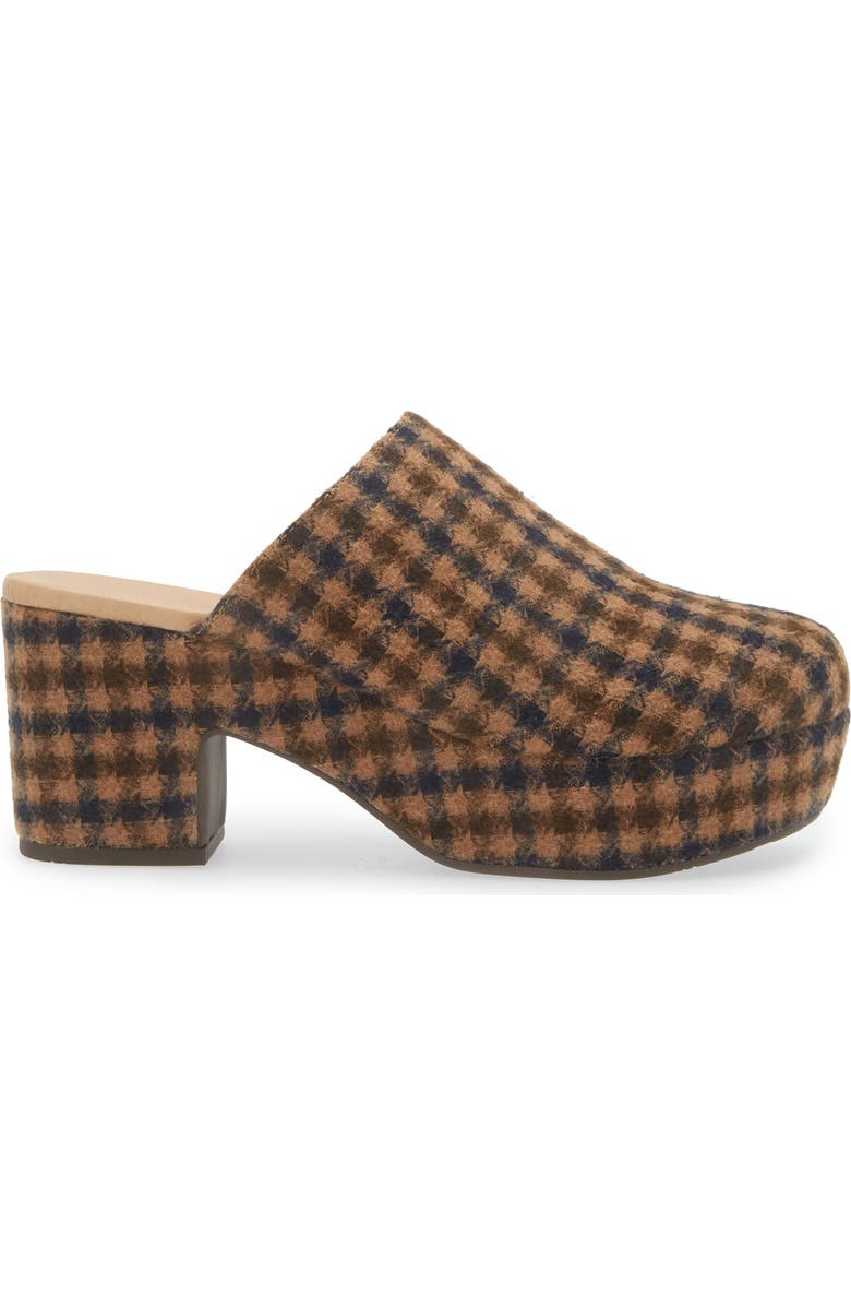 Chocolat Blu Gertie Platform Clog, Alternate, color, Brown-Navy Tweed