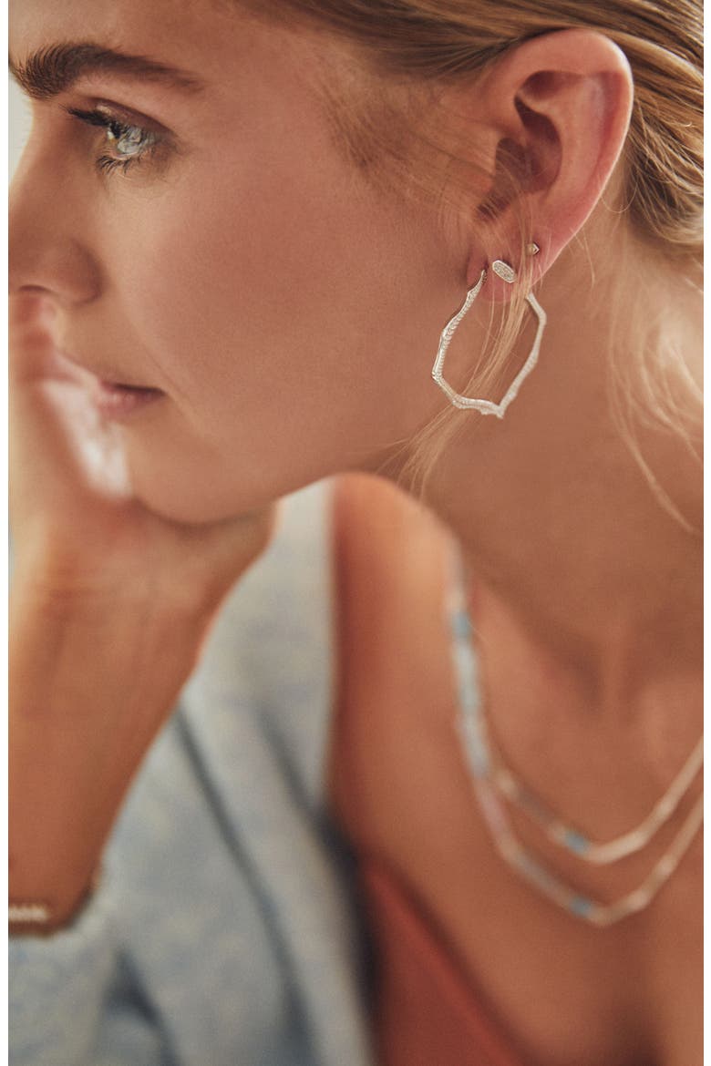 Miku Drop Earrings, Alternate, color, SILVER