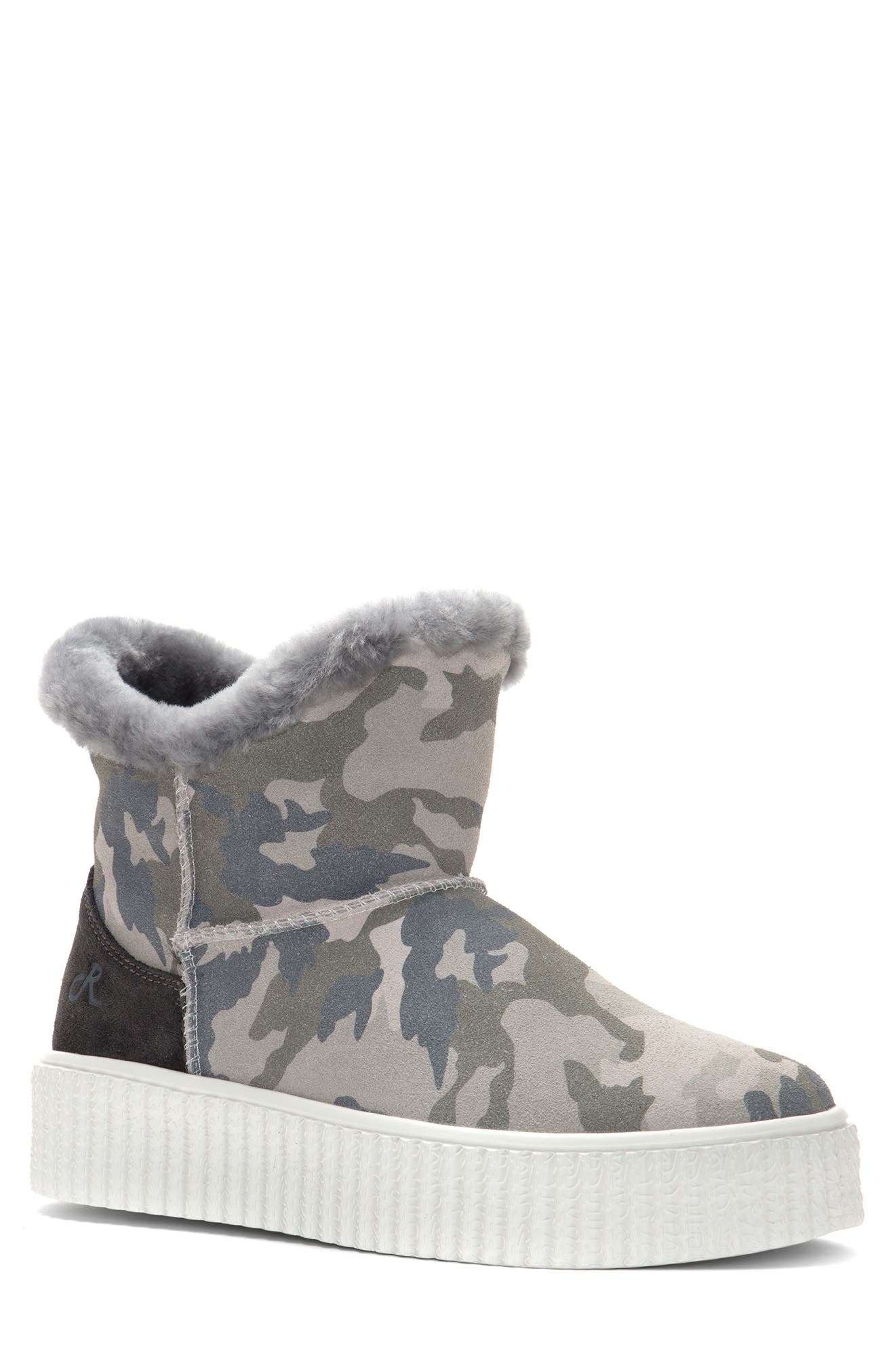 RELIGIOUS COMFORT Genuine Shearling Boot Slipper, Main, color, 