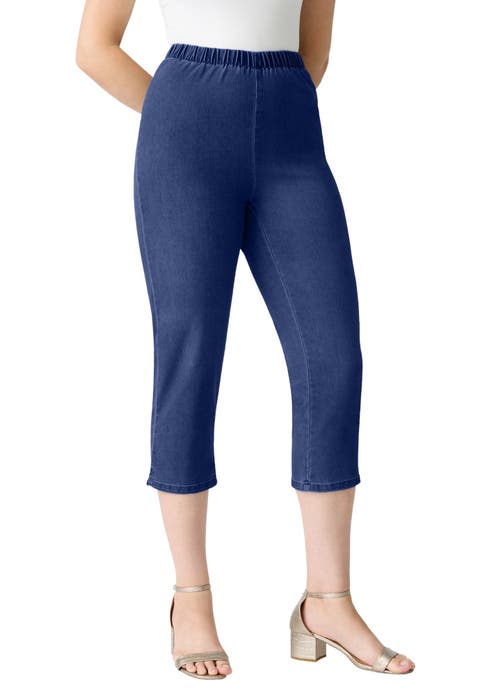 Plus Size Comfort Stretch Bermuda Jean Short (Plus)