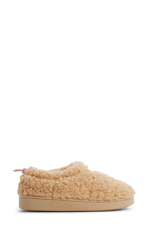 Roxy Colorado Faux Shearling Slipper In Brown