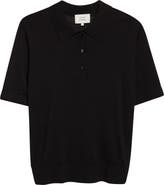 LOULOU DE SAISON Migo Short Sleeve Cashmere Polo Sweater