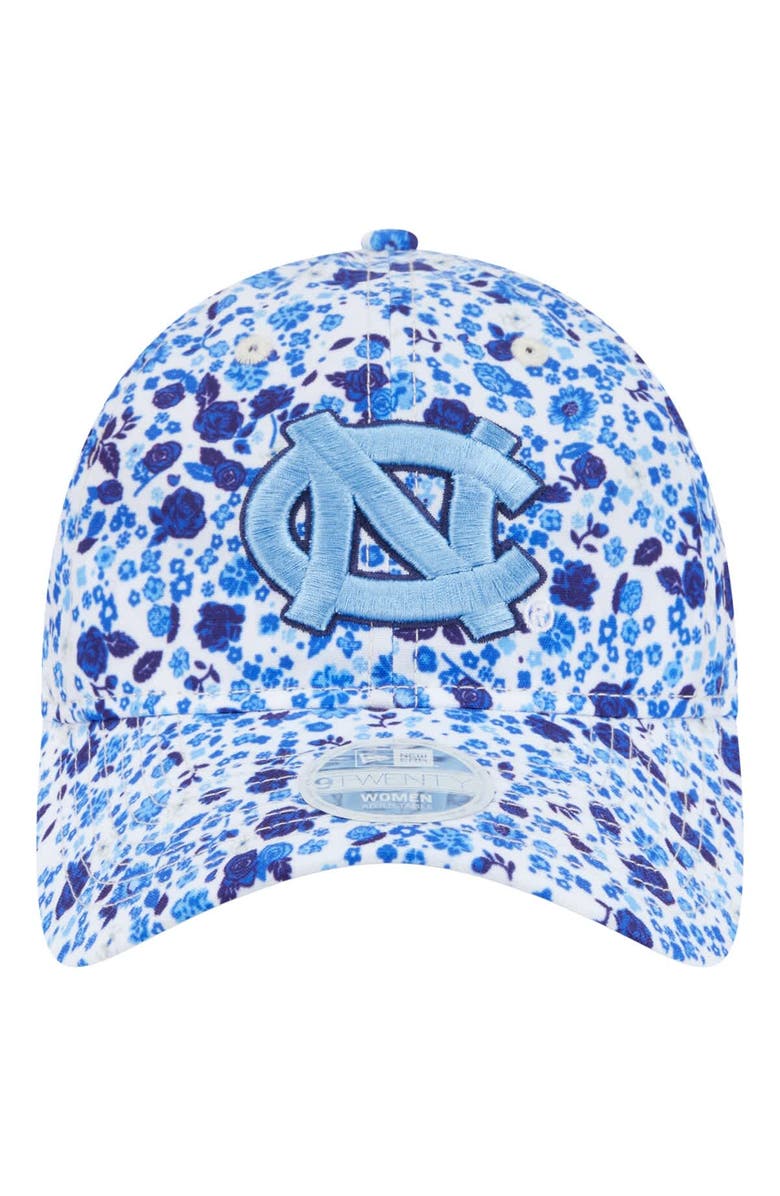 New Era Women's New Era  White North Carolina Tar Heels Blooming 9TWENTY Adjustable Hat, Alternate, color, 