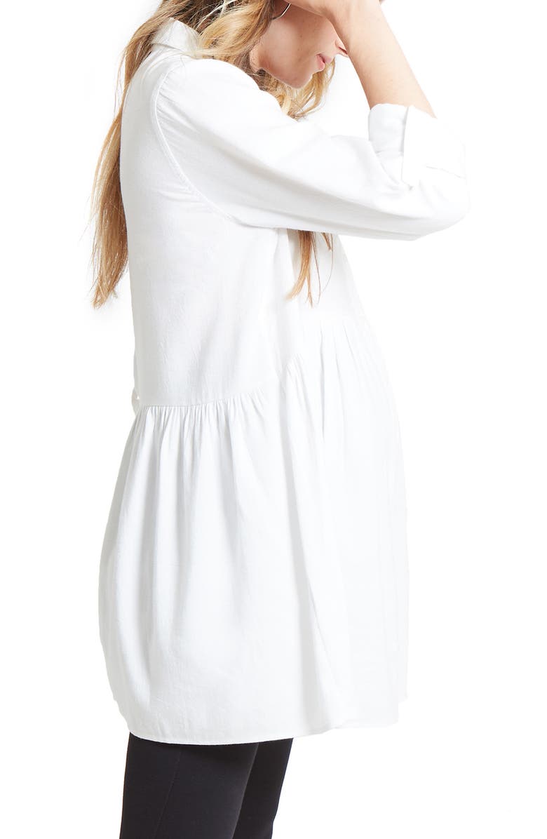 Ingrid & Isabel<sup>®</sup> Peplum Button Front Maternity Top, Alternate, color,