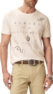 John Varvatos Raw Edge Graphic T-Shirt
