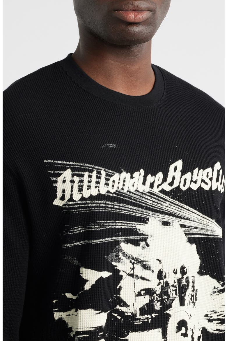I Need Space Long Sleeve Cotton Knit Shirt, Alternate, color, BLACK