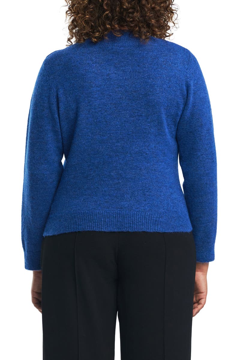 Estelle Cutout Mock Neck Sweater, Alternate, color, Blue