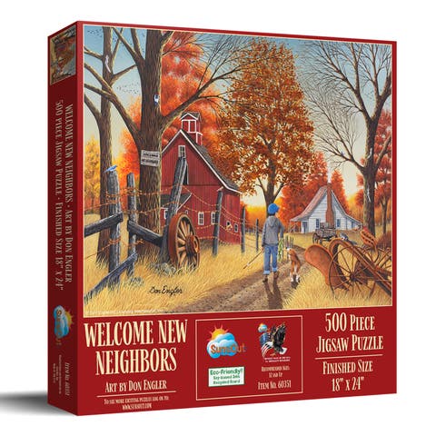 Welcome New Neighbors 500 piece Jigsaw Puzzle for Adults