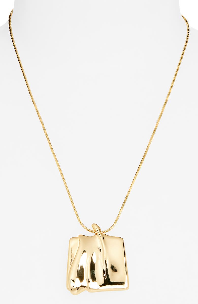 Jenny Bird Large Sundra Pendant Necklace, Alternate, color, High Polish Gold