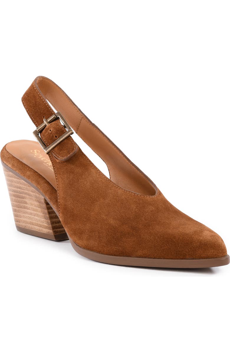 Seychelles Baby Faced Slingback Pump, Main, color, Brown
