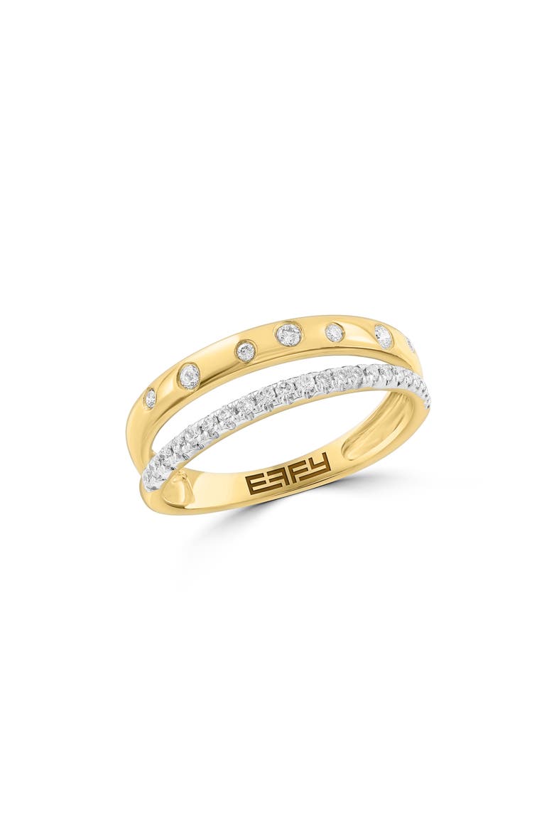 Diamond Dual Band Ring, Main, color, WHITE