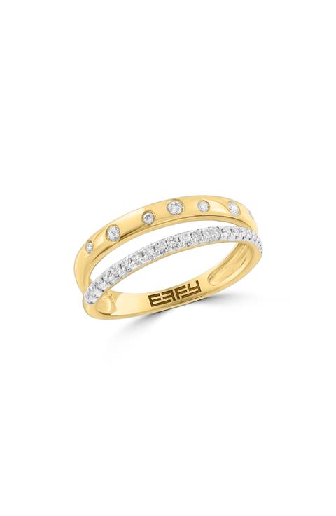 Diamond Dual Band Ring