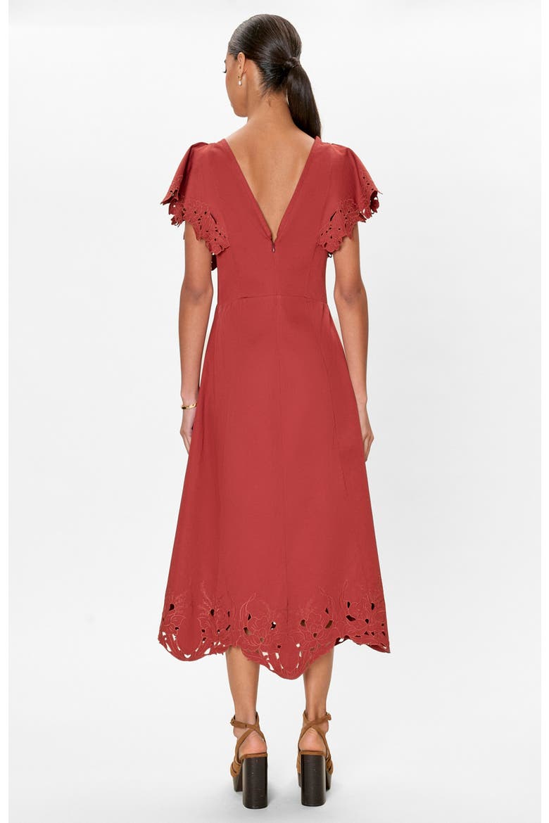 Rachelle Dress, Alternate, color, Burnt Sienna
