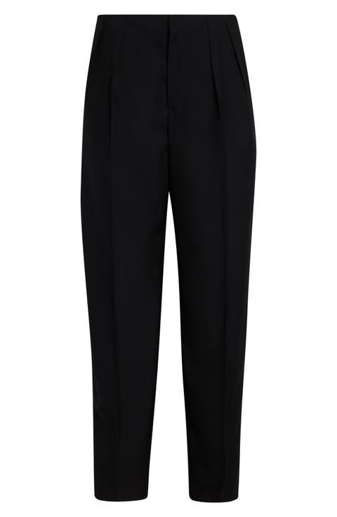 Relaxed Pleated Virgin Wool Trousers