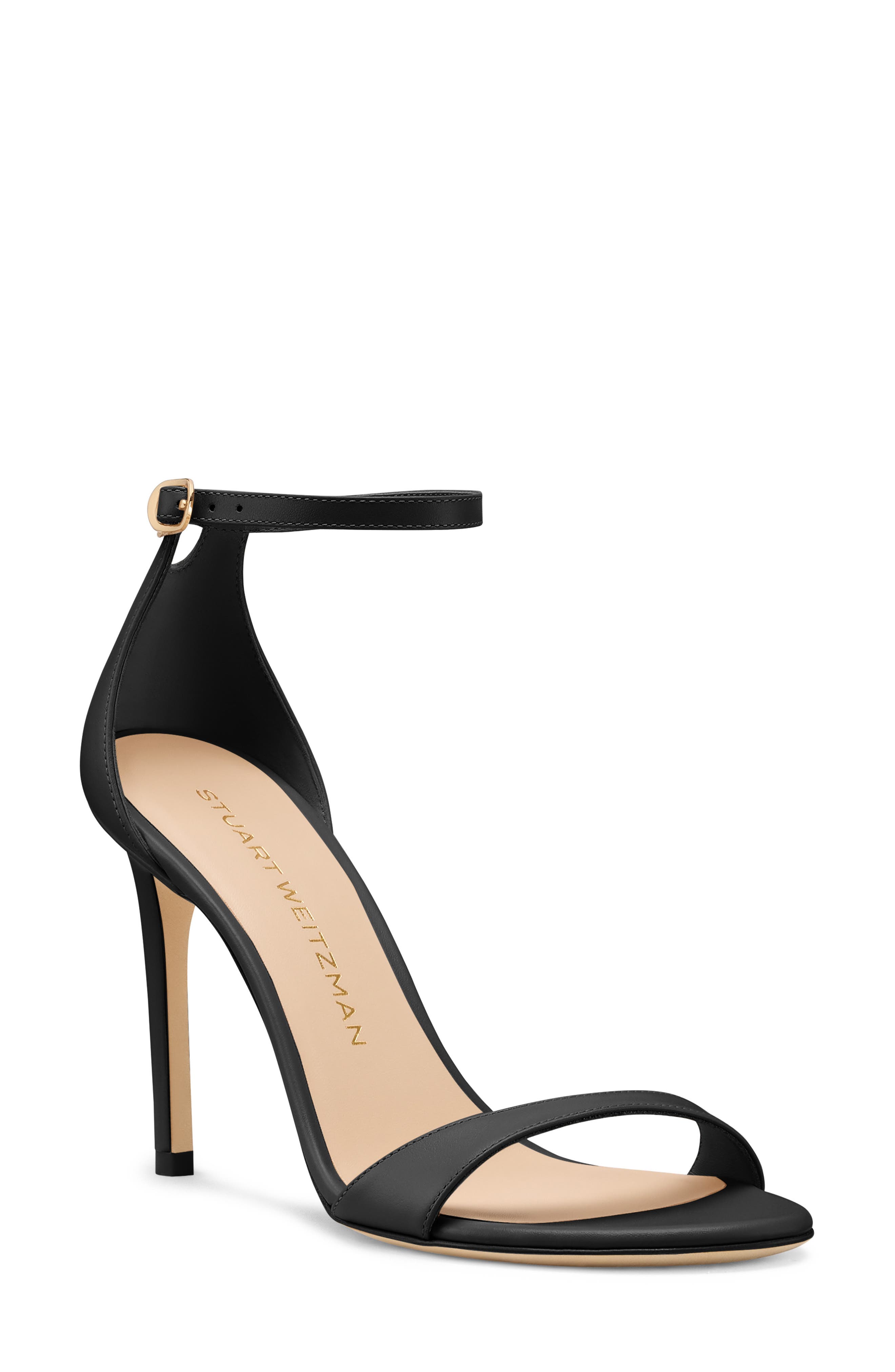 Stuart Weitzman Nudist II Sandal, Main, color, Black