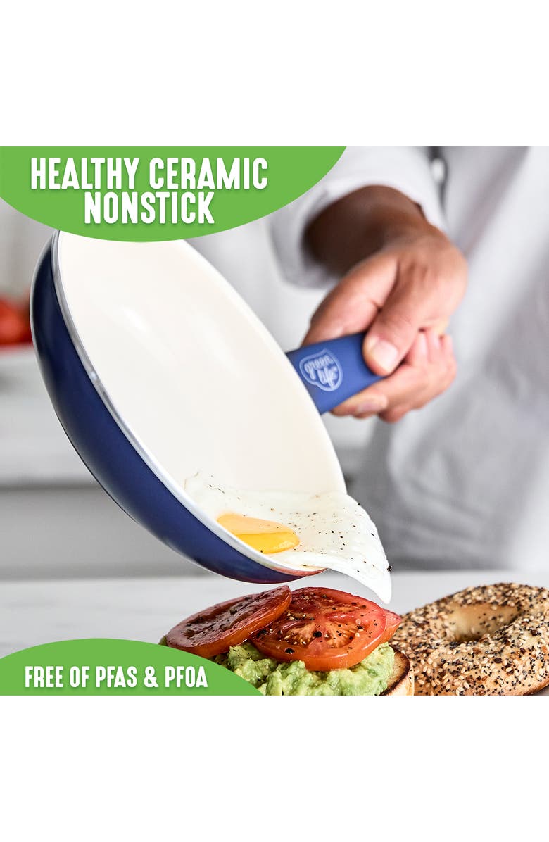 GreenPan Soft Grip Set of 2 Fry Pans, Alternate, color,