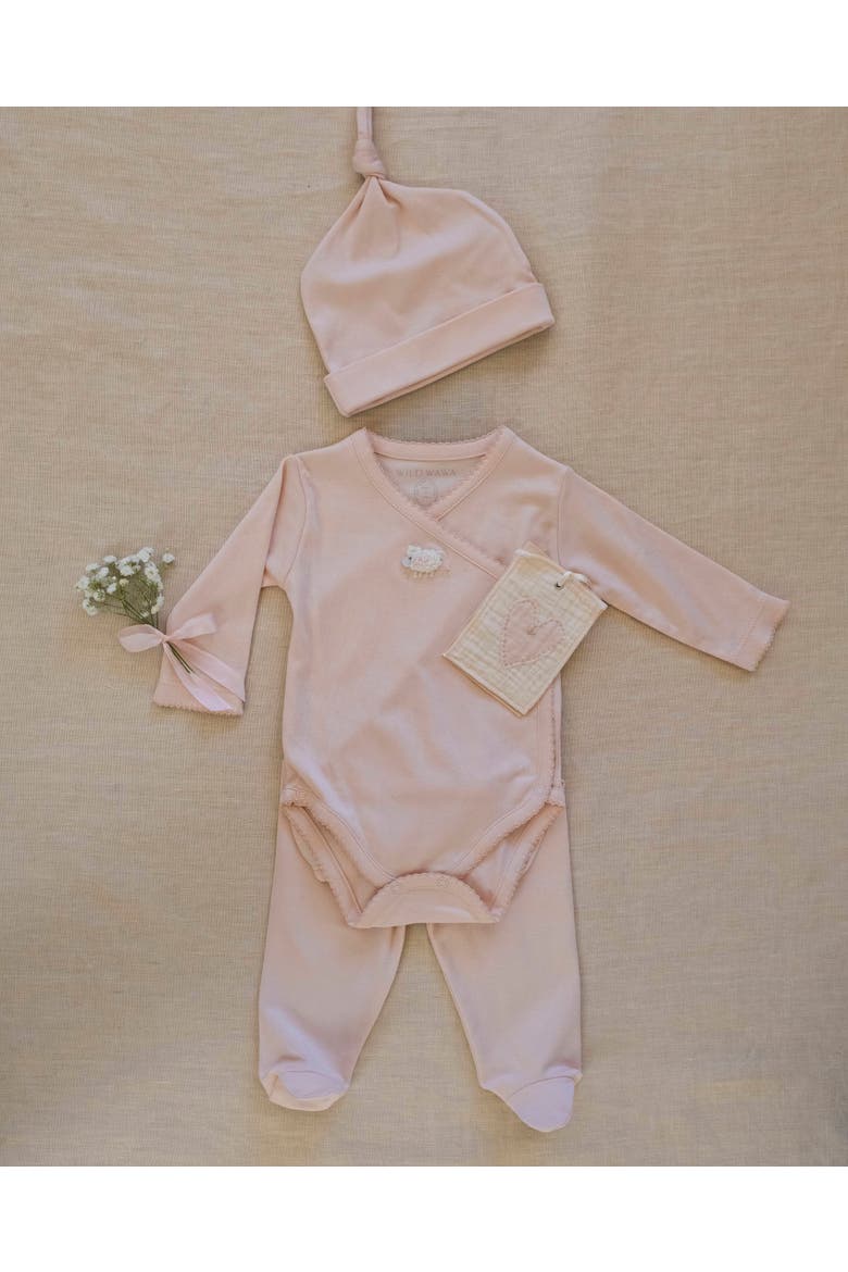 Pima Embroidered Bundle Set, Alternate, color, Pink Lamb