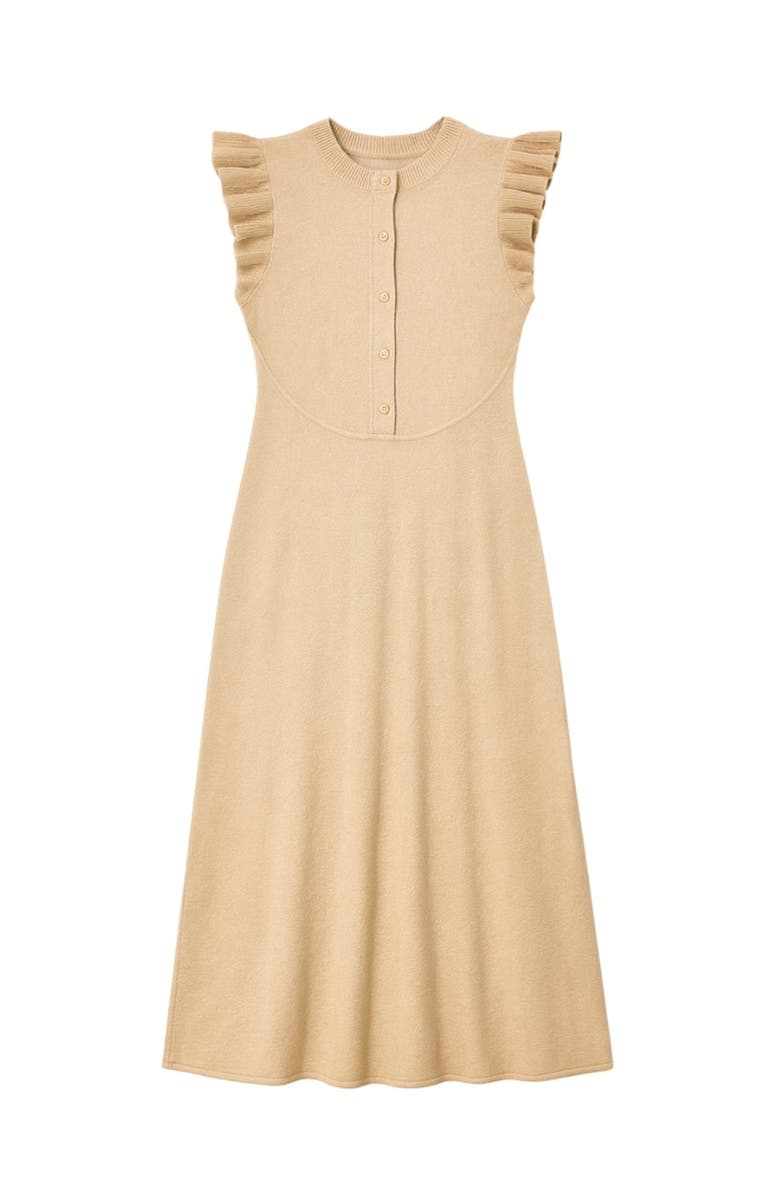 Rebecca Taylor Rhea Sweater Midi Dress, Alternate, color, Oatmeal