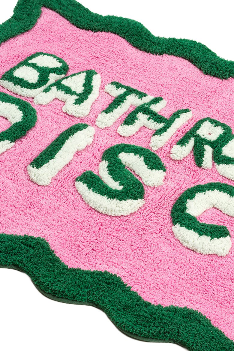 Punjab 100% Cotton Bath Mat 24X35 In, Alternate, color, Pink