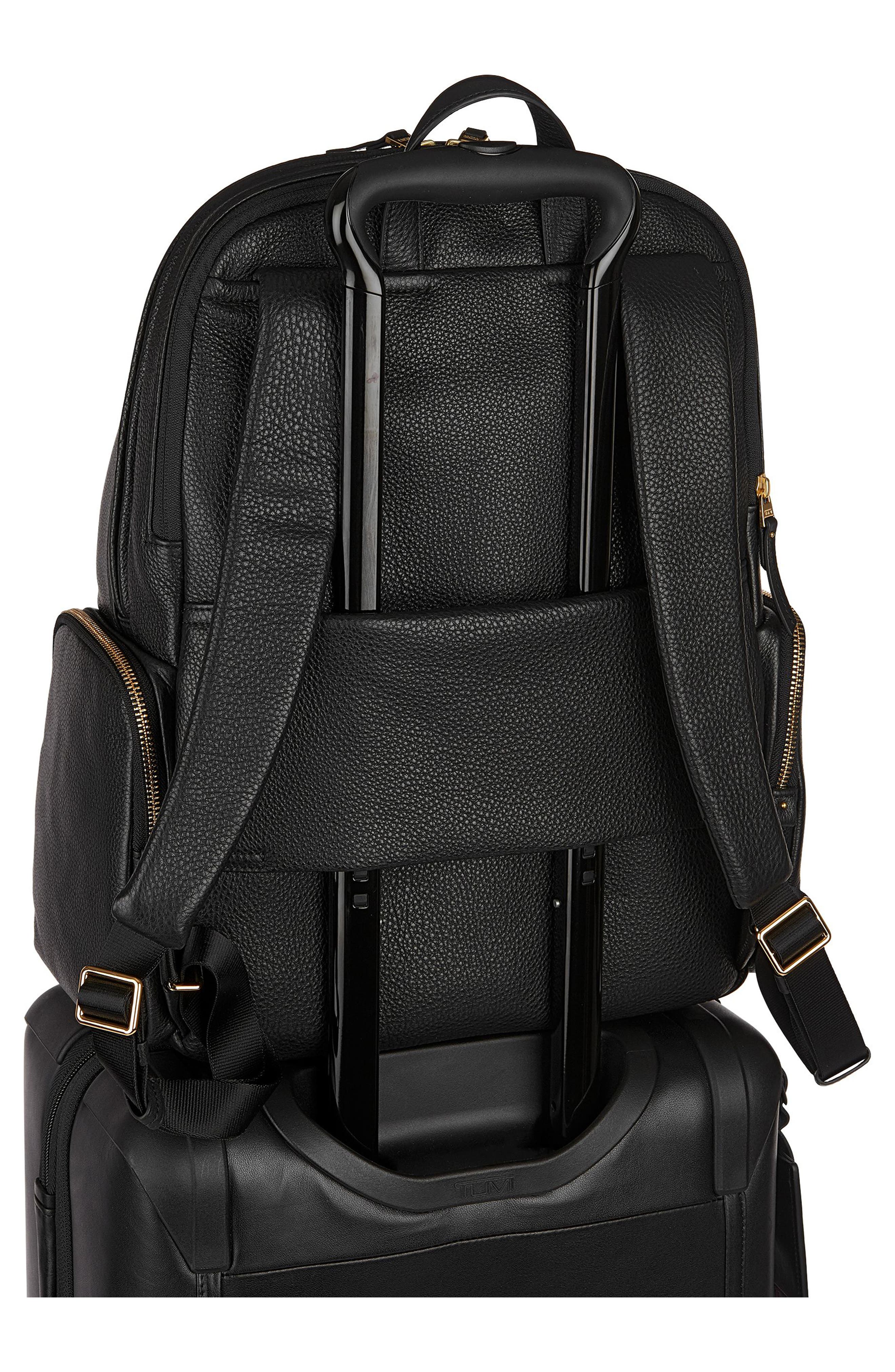 TUMI Calais Leather Computer Backpack, Alternate, color, 
