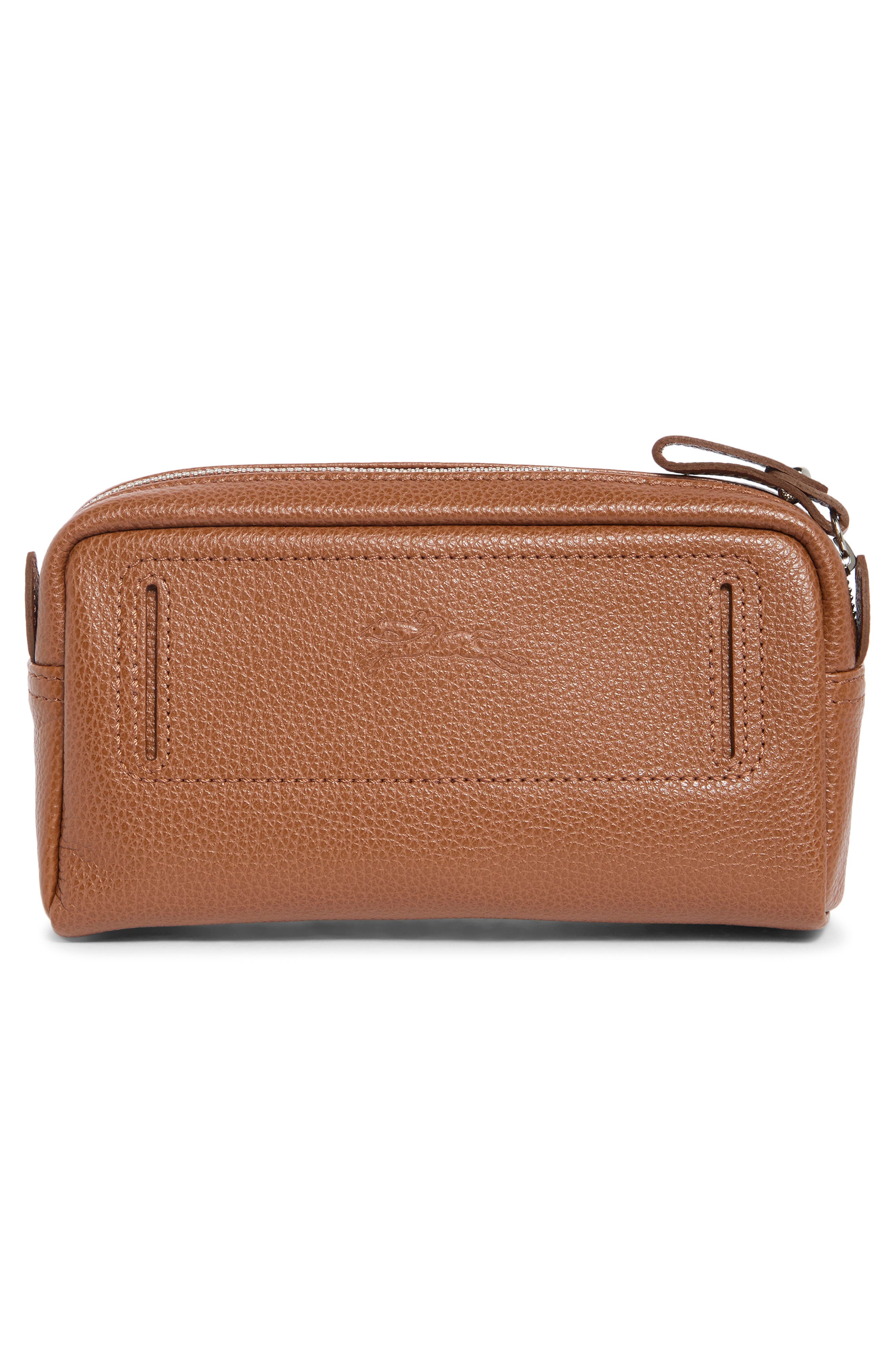 Longchamp Wide Cosmetic Case, Alternate, color, 