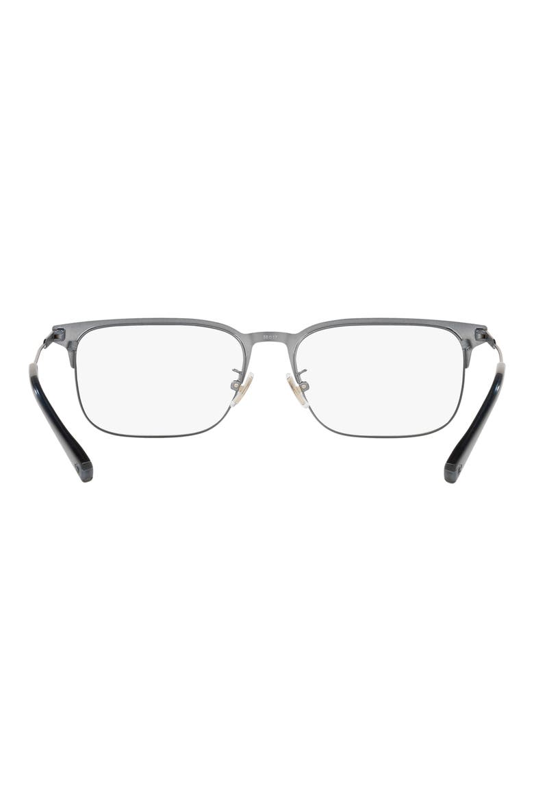 56mm Rectangular Optical Glasses, Alternate, color, MATTE SLATE / DEMO LENS