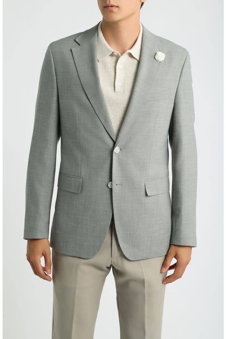 Hutson Slim Fit Wool Blend Sport Coat, Alternate, color, OPEN GREEN