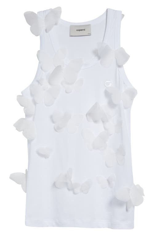 Coperni Butterfly Logo Tank Top In White