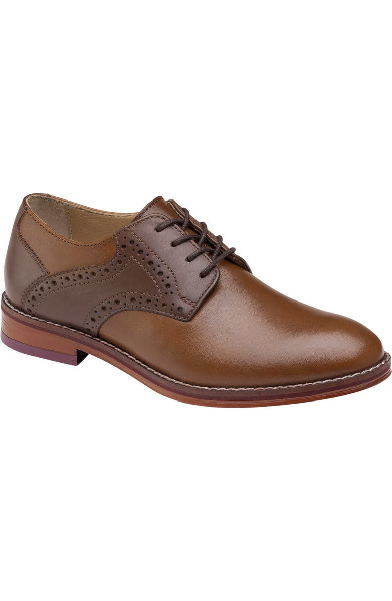 Johnston & Murphy Conard Saddle Shoe, Main, color, Tan/ Mahogany Full Grain