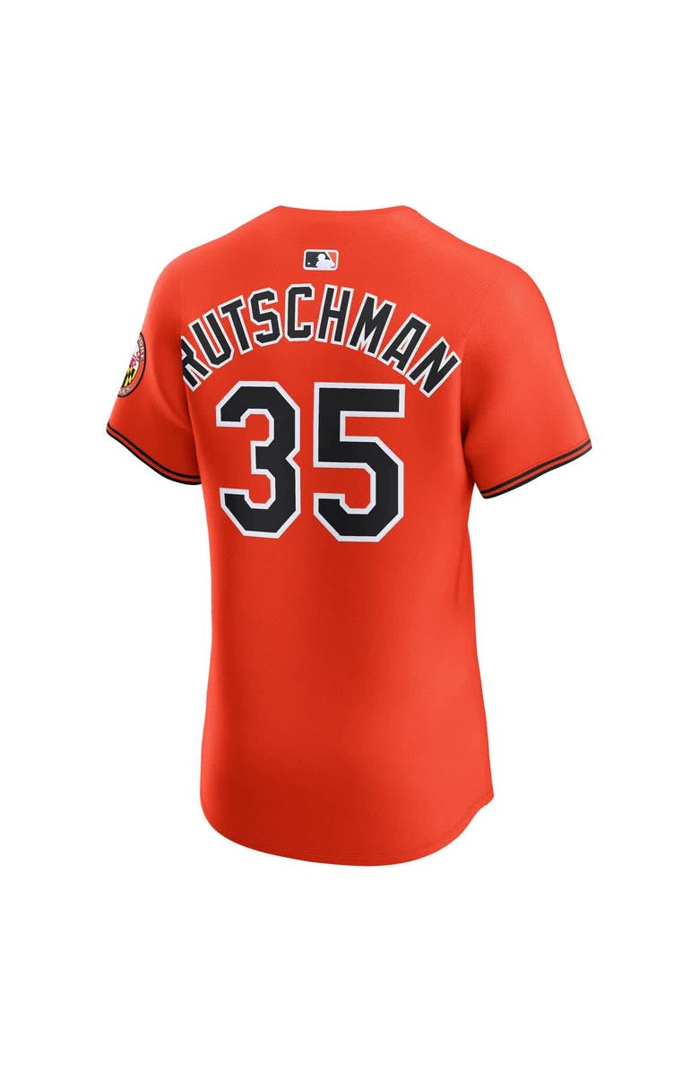 Nike Men's Nike Adley Rutschman Orange Baltimore Orioles Alternate 2 Elite Jersey, Alternate, color, Orange