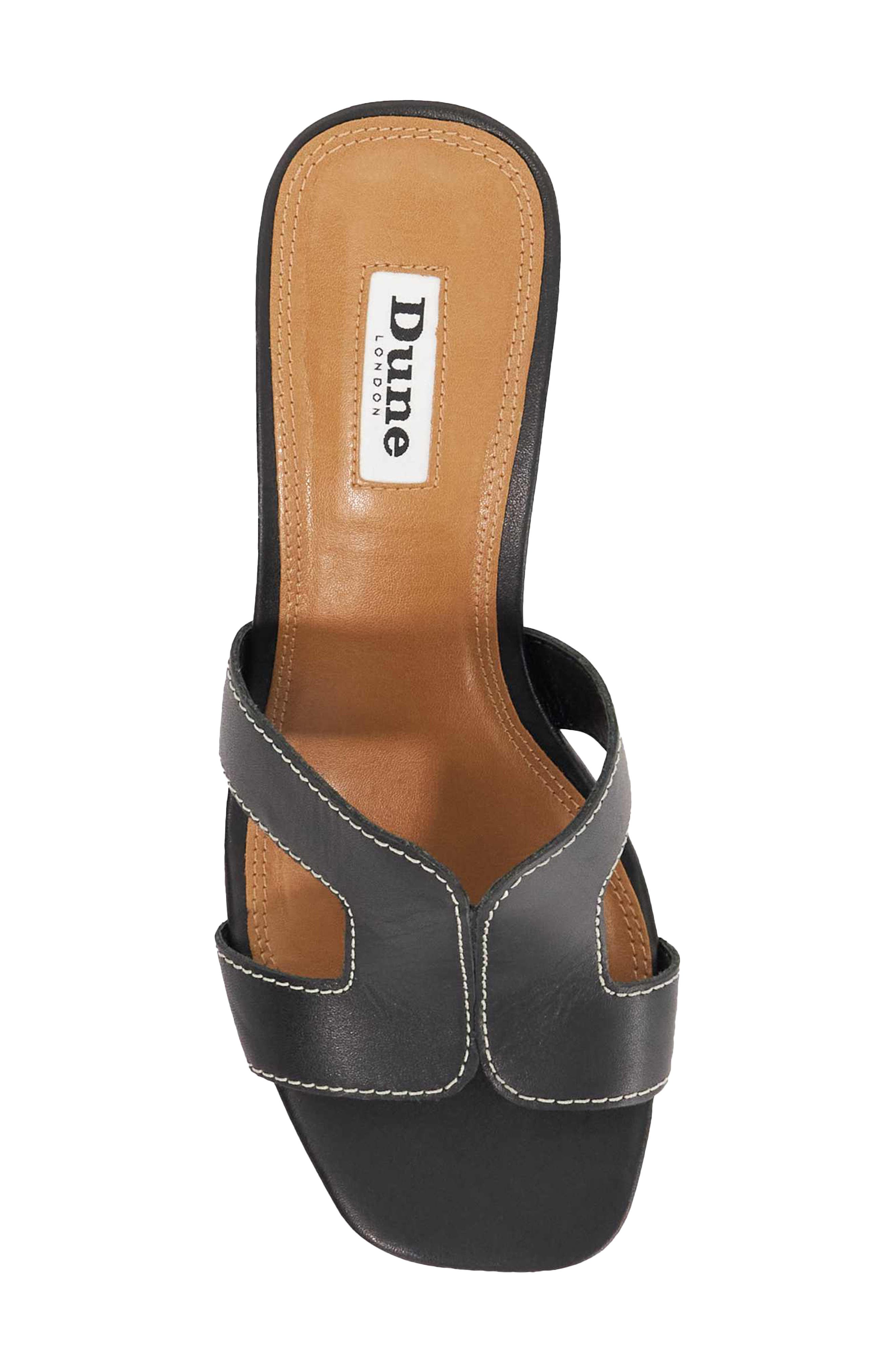 Dune London Jupe Slide Sandal, Alternate, color, Black
