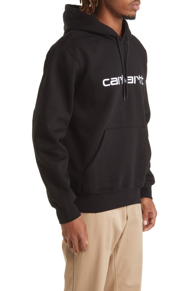 Carhartt Work In Progress Hooded Logo Sweatshirt, Alternate, color, 
