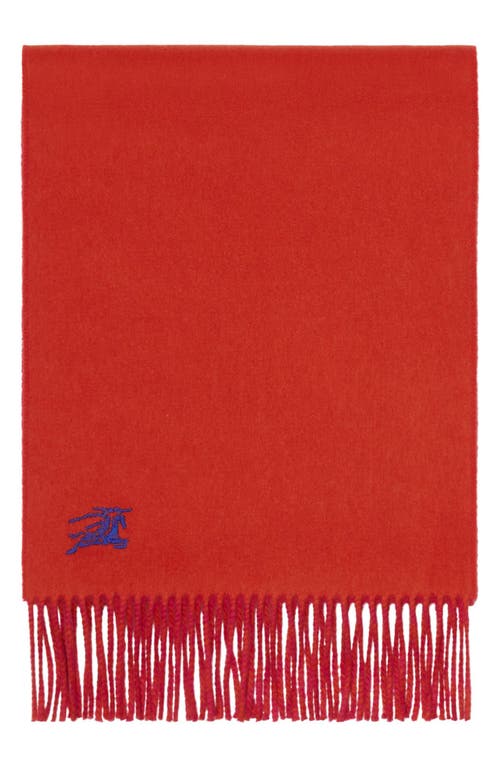 Burberry Reversible Ekd Embroidered Cashmere Scarf