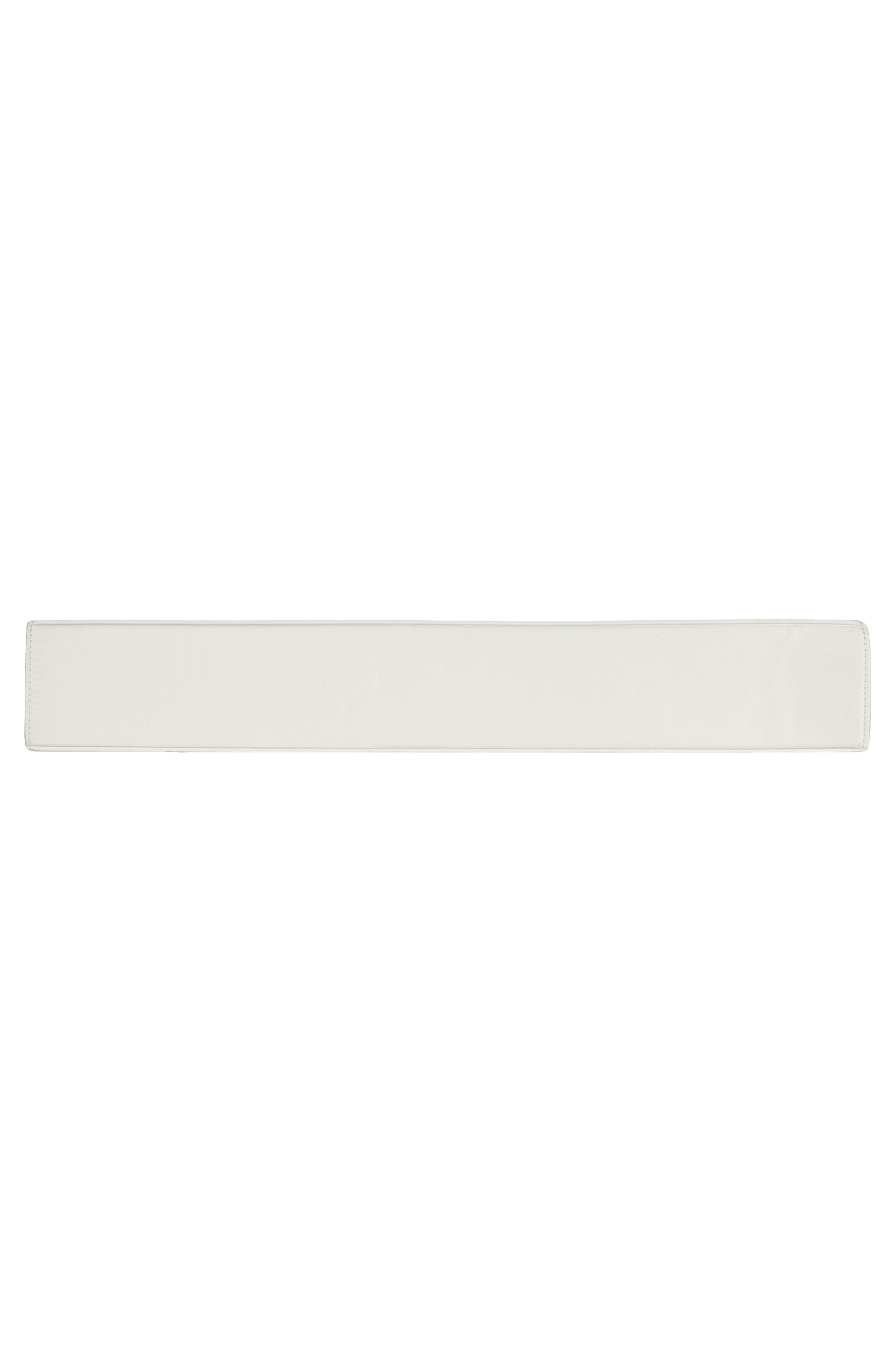 Premiere Frame Clutch, Alternate, color, WHITE SATIN